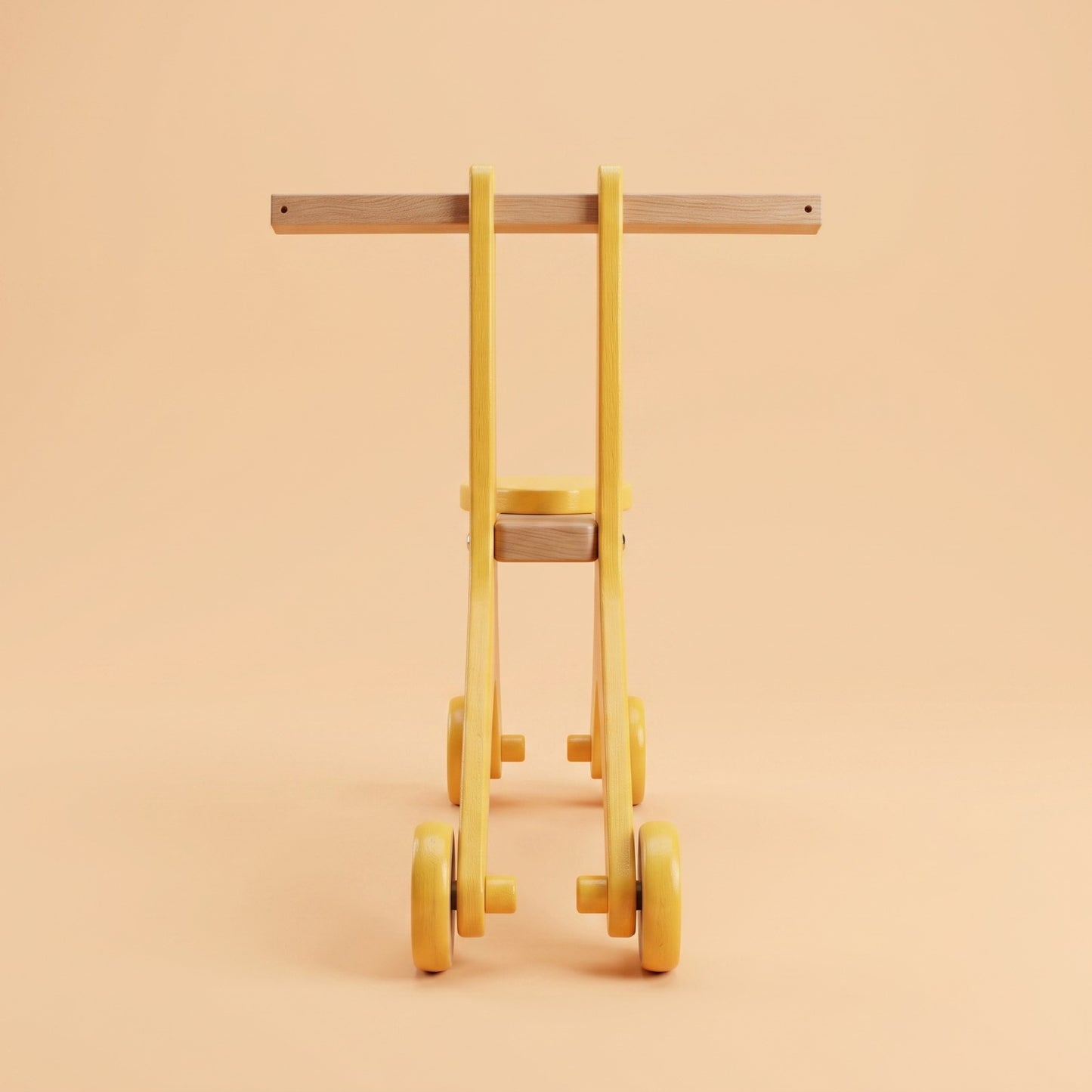 2-in-1 Wooden Push Walker & Ride-On Toy for Toddlers
