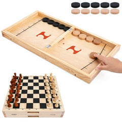 2-in-1 Sling & Chess Game – Fun Family Challenge