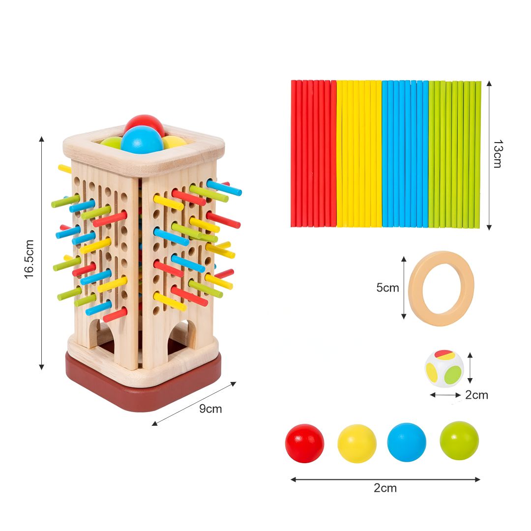 Arty buds Stick Drawing Game – Creative Wooden Pattern & Logic Building Toy for Kids