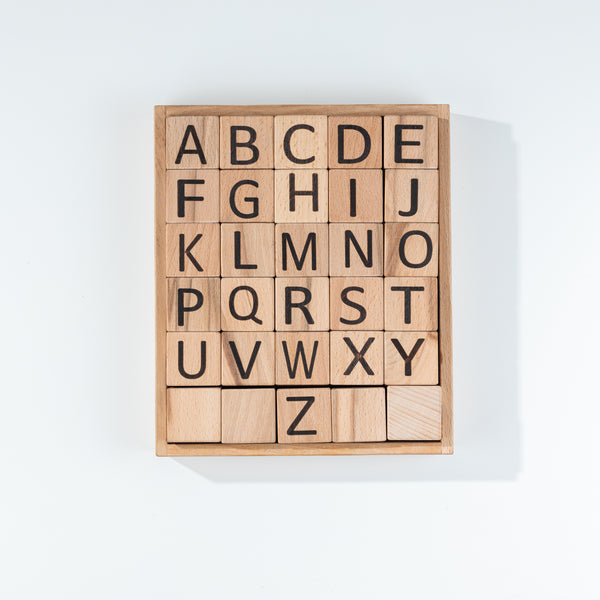 4-in-1 Wooden Block Set – 30 Big Learning Blocks