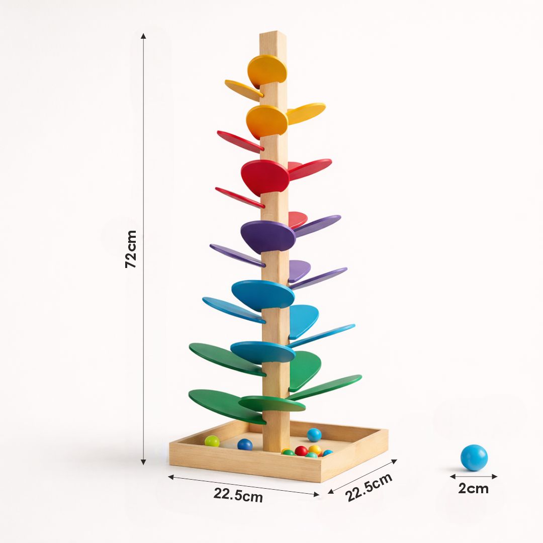 Rainbow Music Tree – Wooden Sensory Musical Toy for Toddlers & Kids