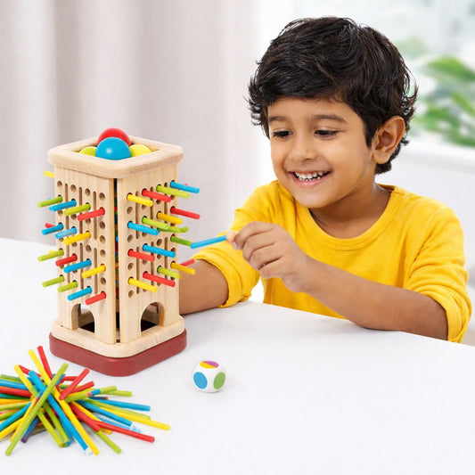 Arty buds Stick Drawing Game – Creative Wooden Pattern & Logic Building Toy for Kids