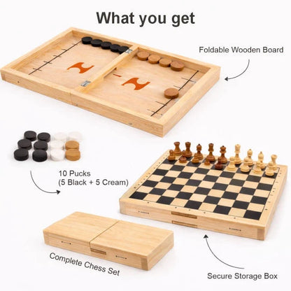 2-in-1 Sling & Chess Game – Fun Family Challenge