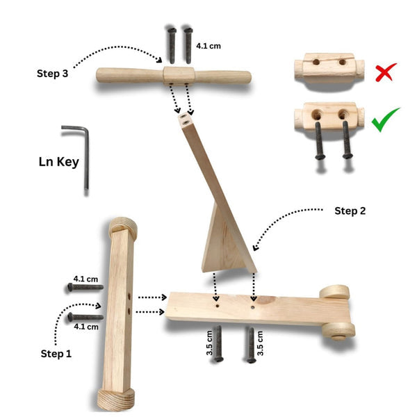 Wooden Baby Walker – Push & Ride Fun