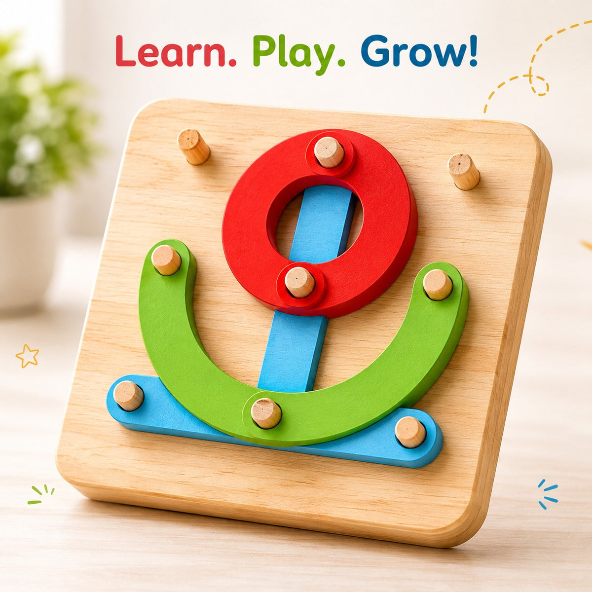 Wooden Montessori Building & Creative Construction Toy for Kids