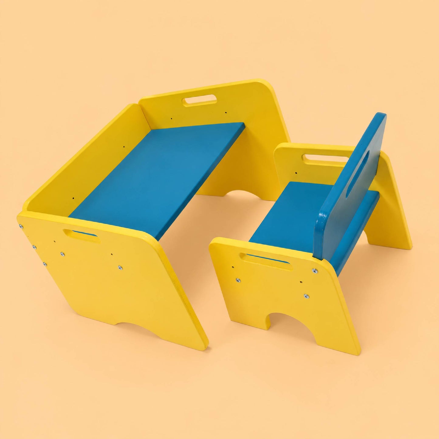 Montessori Wooden Kids Table & Chair Set | Activity Table for Toddlers | Study & Play Furniture | Arty Buds