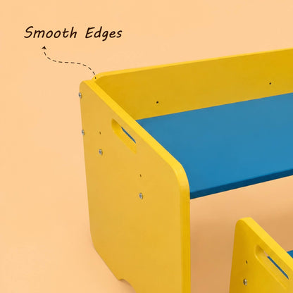 Montessori Wooden Kids Table & Chair Set | Activity Table for Toddlers | Study & Play Furniture | Arty Buds