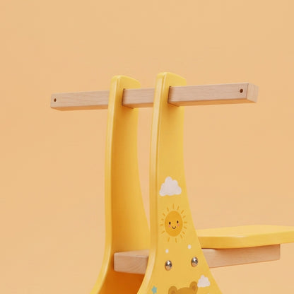 2-in-1 Wooden Push Walker & Ride-On Toy for Toddlers
