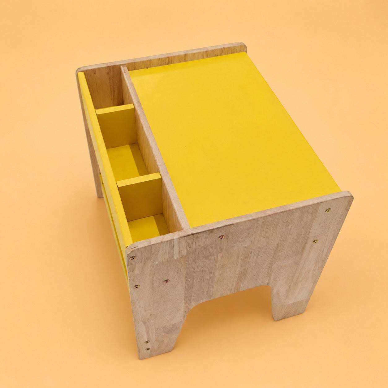 Wooden Kids Study Table & Chair Set with Storage | Montessori Desk