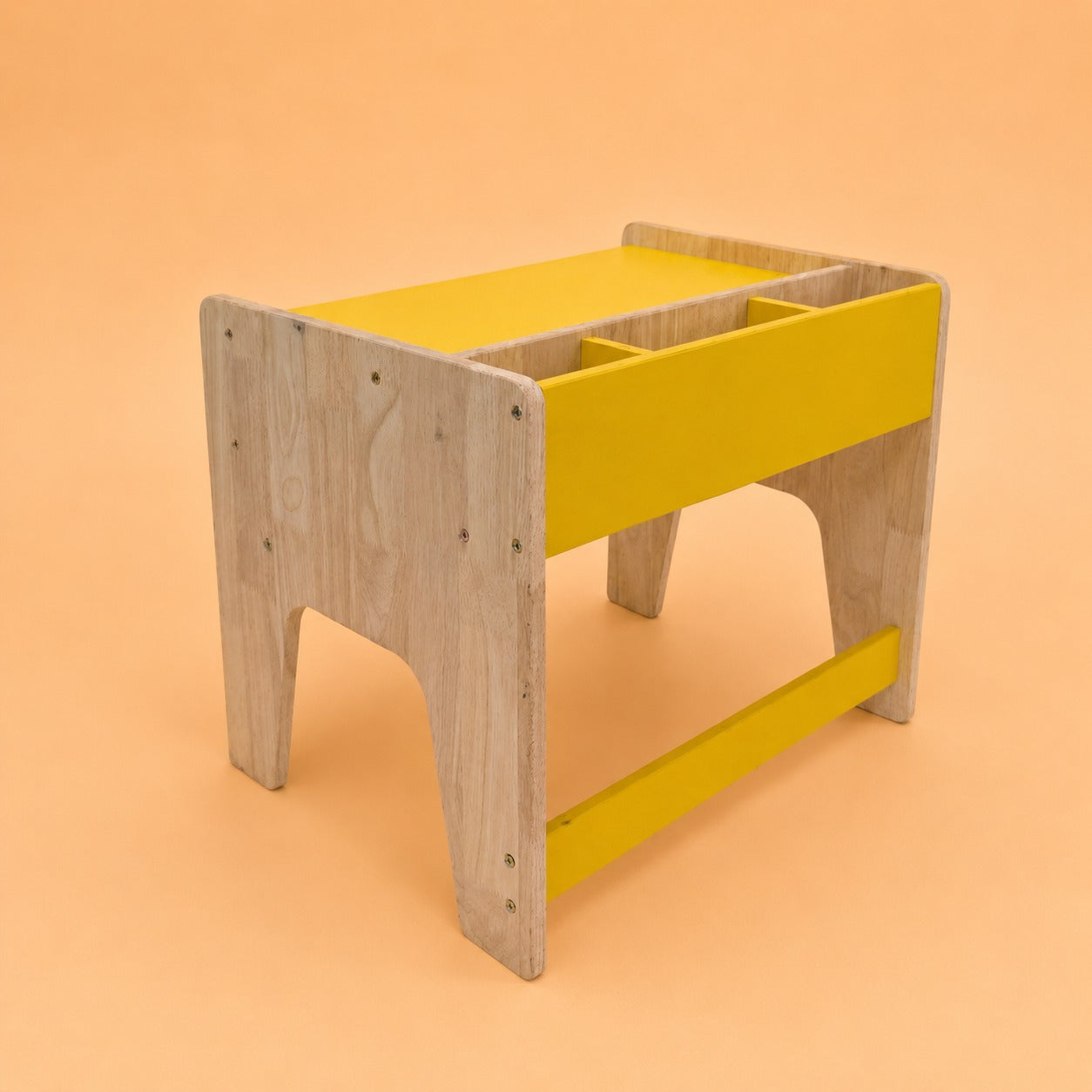Wooden Kids Study Table & Chair Set with Storage | Montessori Desk