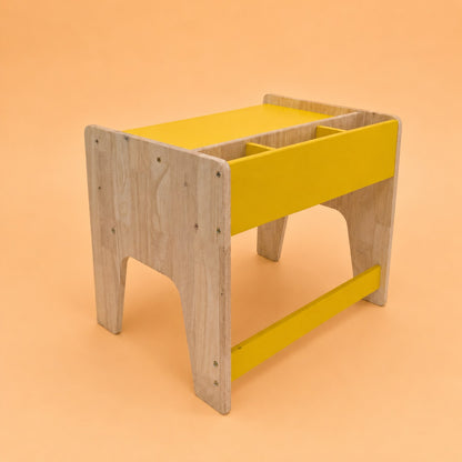 Wooden Kids Study Table & Chair Set with Storage | Montessori Desk