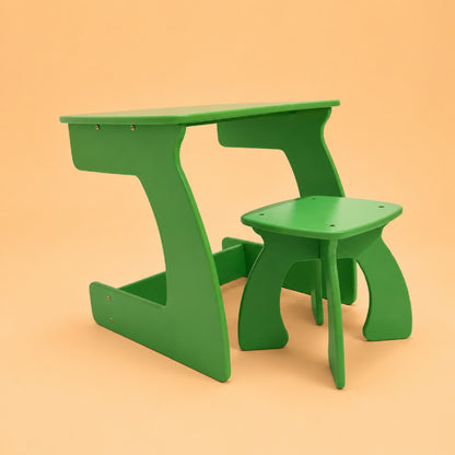 Wooden Kids Table & Chair Set for Study, Play & Learning