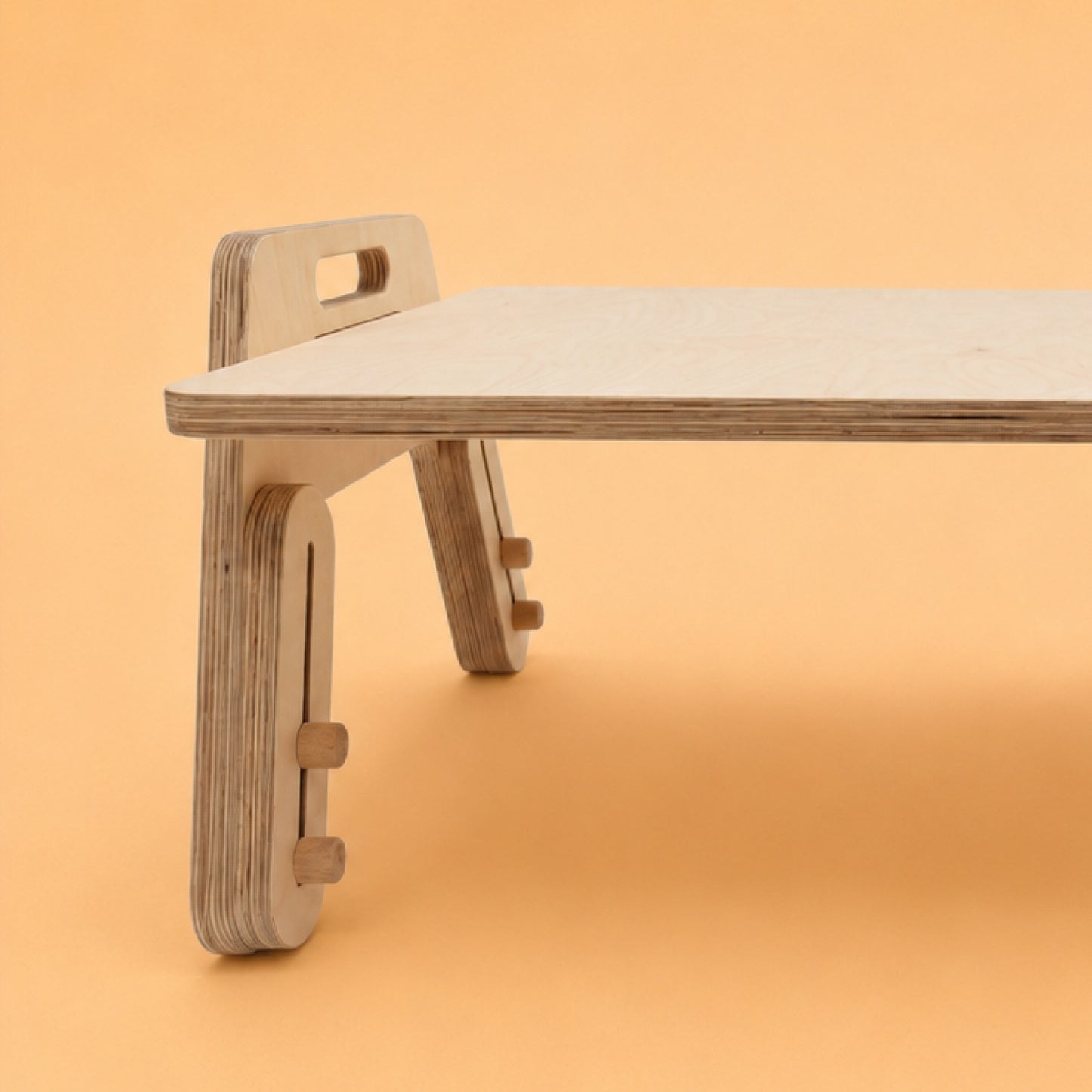 Montessori Adjustable Wooden Kids Table | Toddler Floor Activity Table