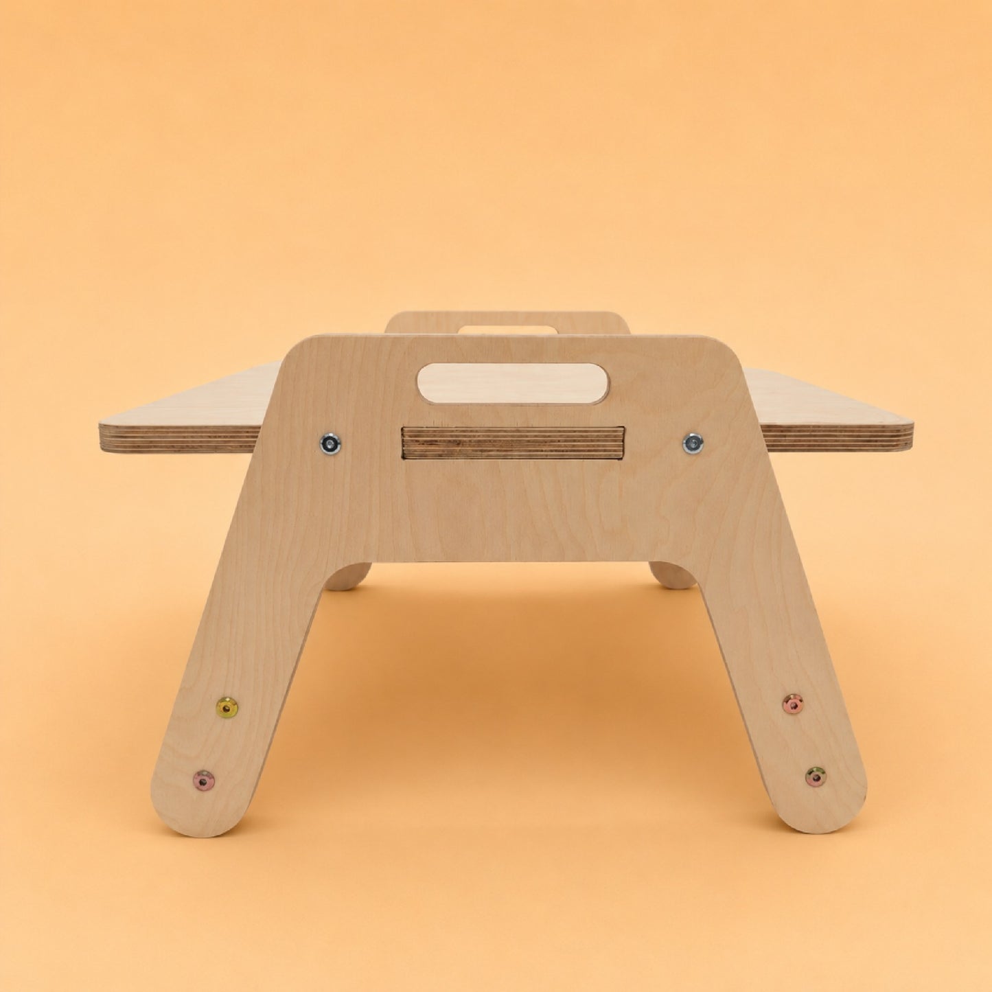Montessori Adjustable Wooden Kids Table | Toddler Floor Activity Table