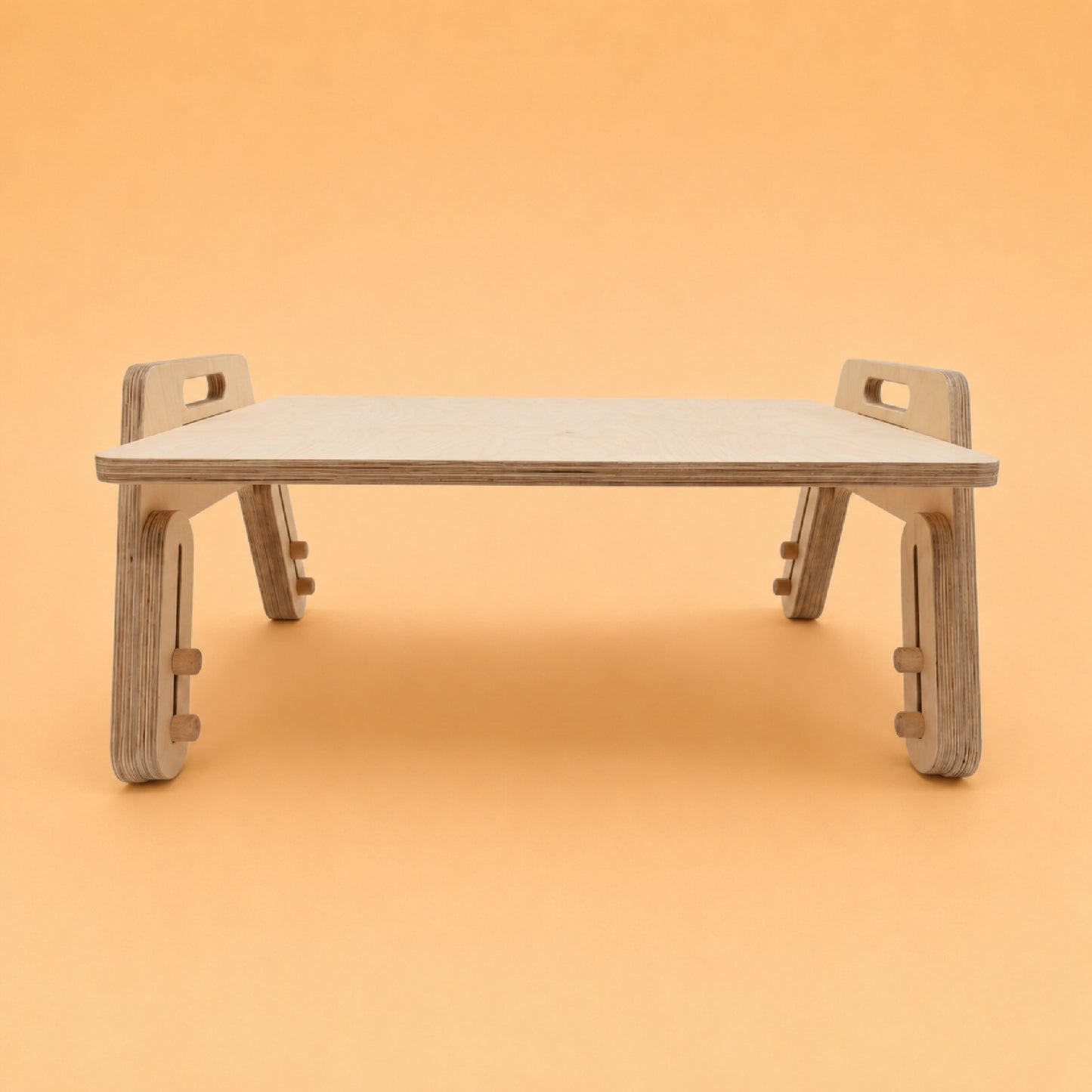 Montessori Adjustable Wooden Kids Table | Toddler Floor Activity Table