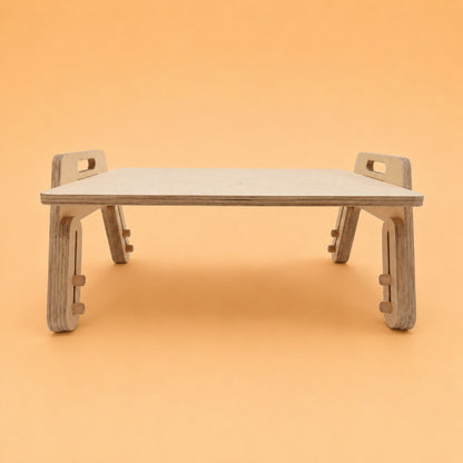 Montessori Adjustable Wooden Kids Table | Toddler Floor Activity Table