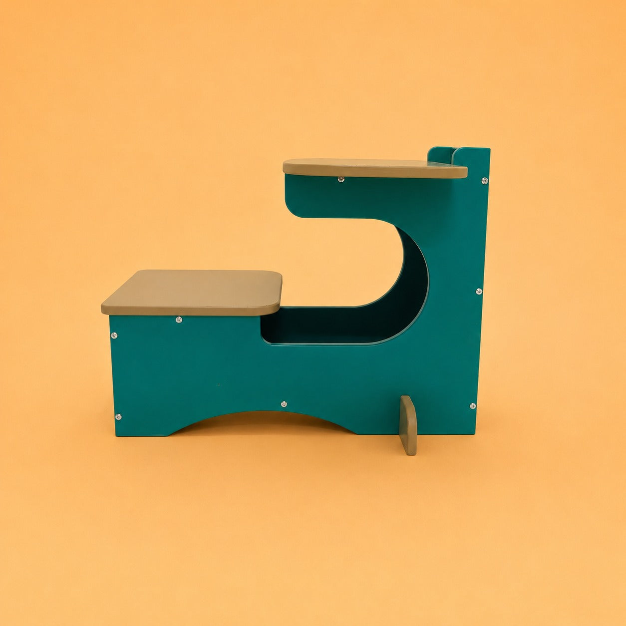 2-in-1 Montessori Learning Tower & Toddler Desk | Wooden Kitchen Helper Stool with Table & Seat for Kids