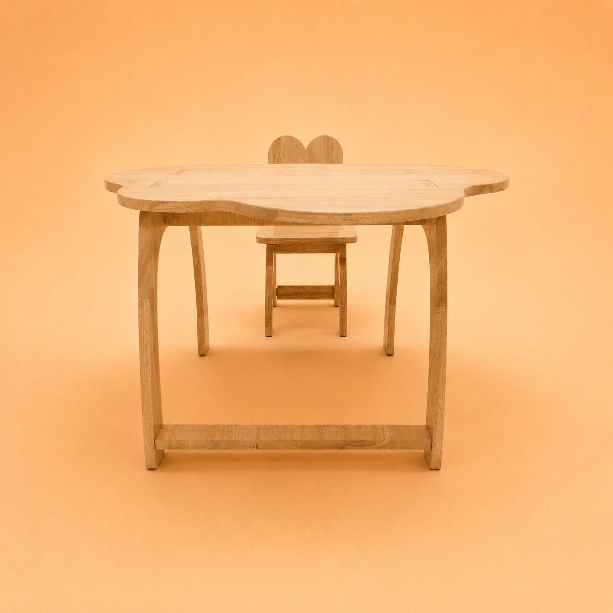 Arty Buds Wooden Kids Table & Chair Set | Montessori Study & Activity Furniture | Premium Natural Wood